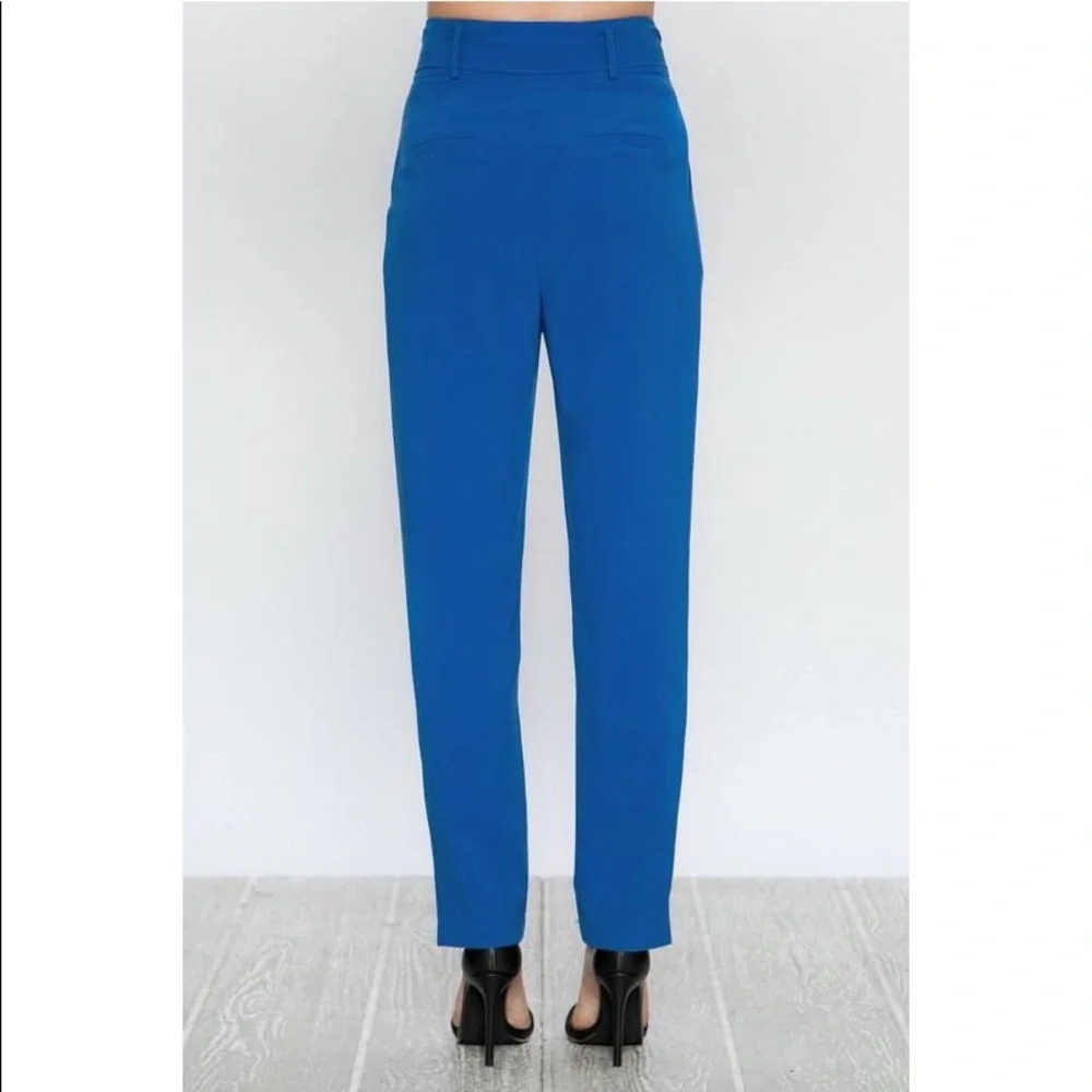 Royal Blue High Waisted Pegged Pants